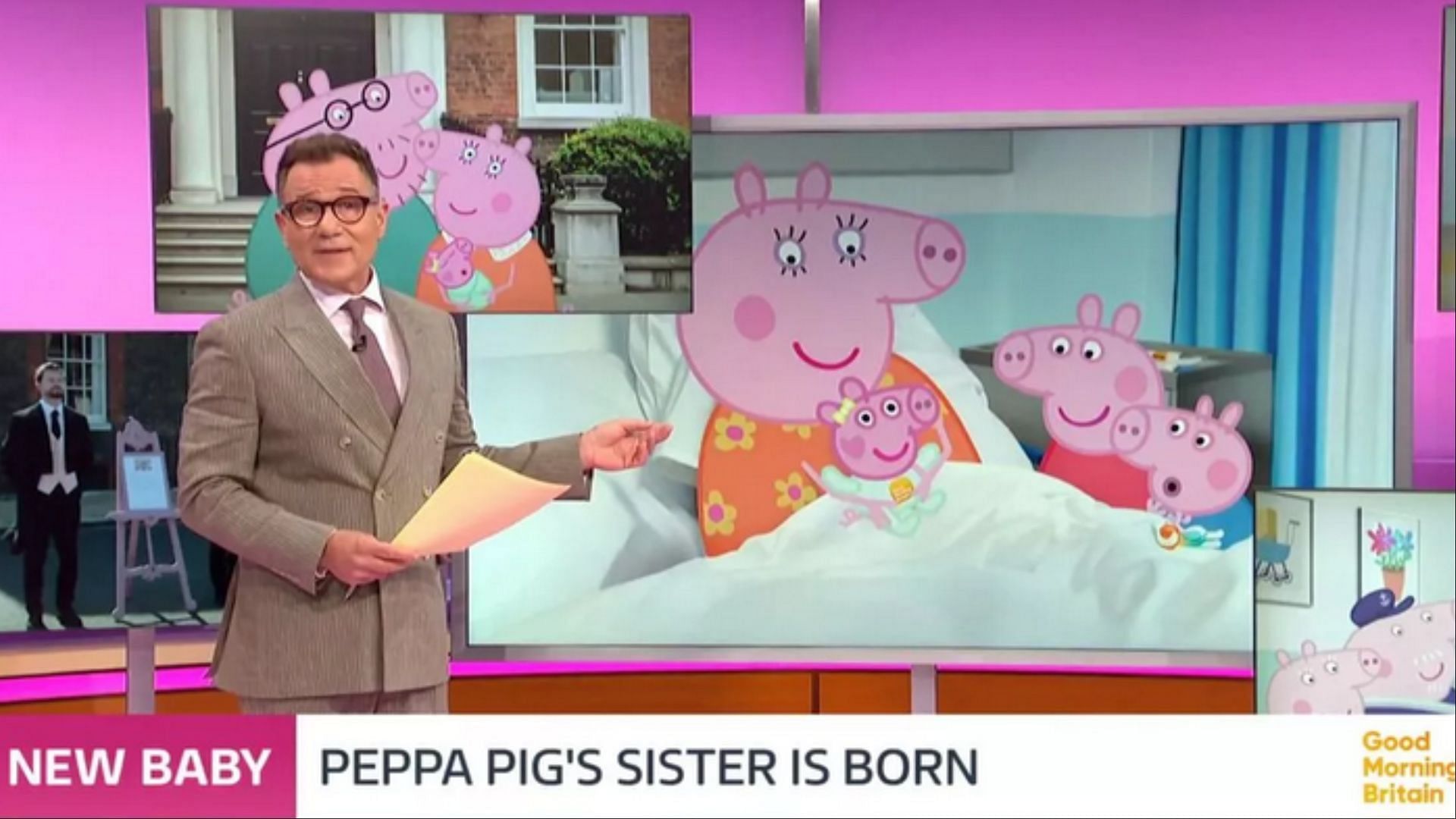 Good Morning Britan's annoucement of Evie's arrival (Image via Good Morning Britan)